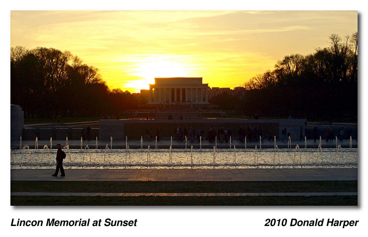 Lincon Memorial at Sunset